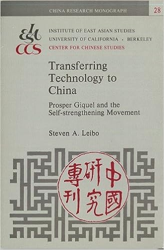 Transferring Technology to China: Prosper Giquel and the Self-Strengthening Movement (China Research Monograph) 