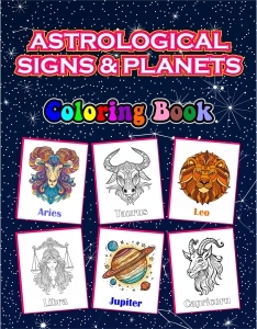 Astrological Signs and Planets Coloring Book